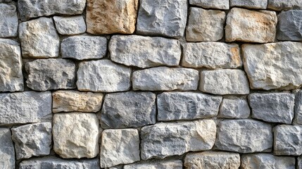 Fototapeta premium Texture of a stone wall. Old castle stone wall texture background. Stone wall as a background or texture. Part of a stone wall, for background or texture, ai