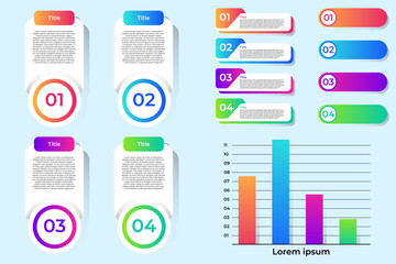 infographic elements set for business and corporate