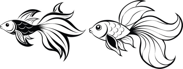 Angel fish vector illustration 