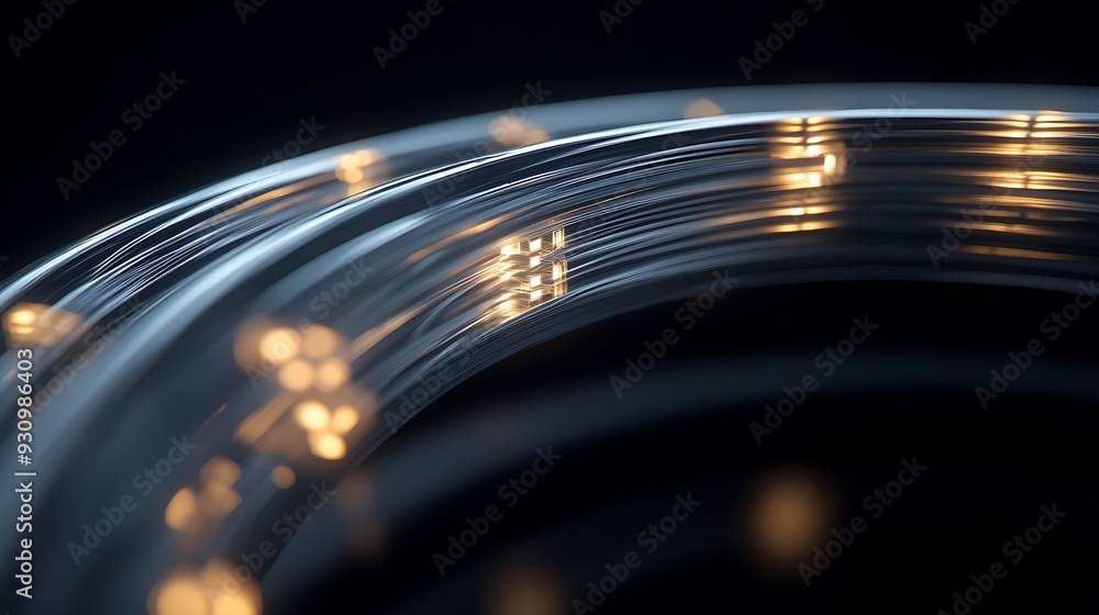 Poster abstract circular light pattern