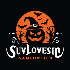 halloween design logo