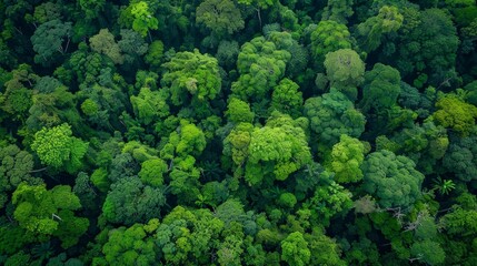 Naklejka premium Forest ecosystems are delicate and complex, relying on a balance between flora and fauna.