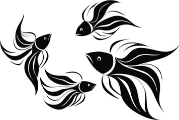 Angel fish vector illustration 