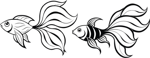 Angel fish vector illustration 