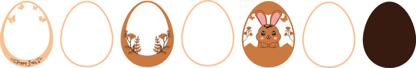 Happy Easter Laser Cut 7 Layer