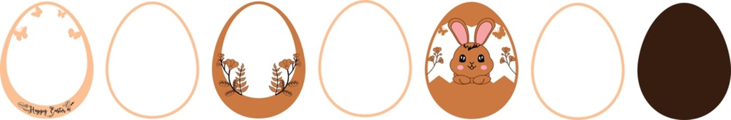 Happy Easter Laser Cut 7 Layer