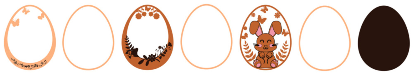 Happy Easter Laser Cut 7 Layer