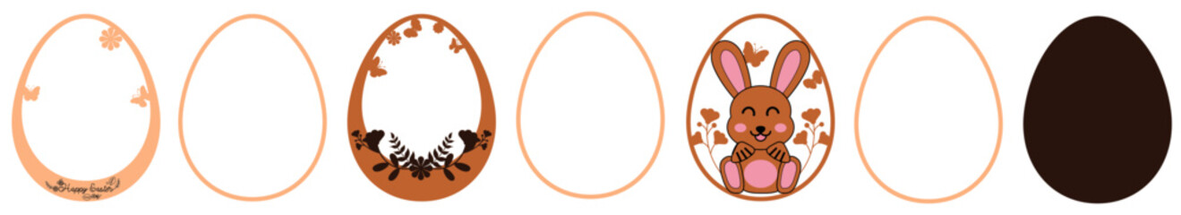 Happy Easter Laser Cut 7 Layer
