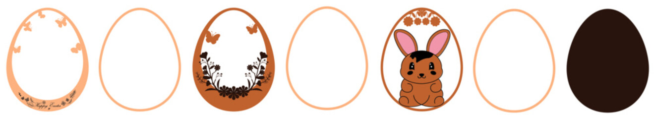 Happy Easter Laser Cut 7 Layer