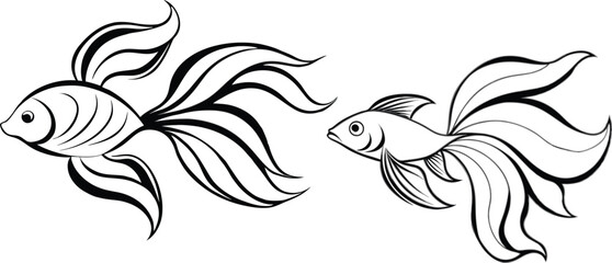 Angel fish vector illustration 