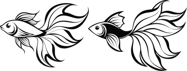 Angel fish vector illustration 