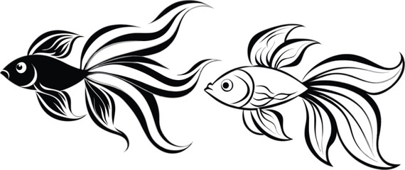 Angel fish vector illustration 