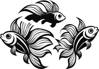 Angel fish vector illustration 