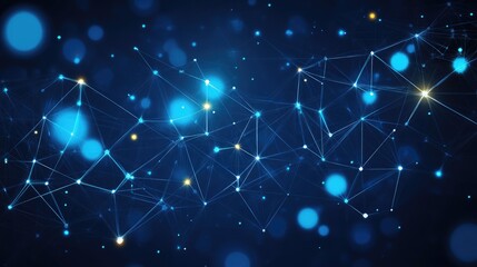 High tech technology geometric and connection system background