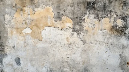 Handdoek met foto Verweerde muur Texture of old concrete wall for background, ai  © Dzikrul Husnani