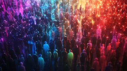 Crowd Connected by Abstract Network