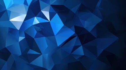Fototapeta premium A stunning dark blue low poly abstract background, perfect for modern designs, adding depth and intrigue to any project.