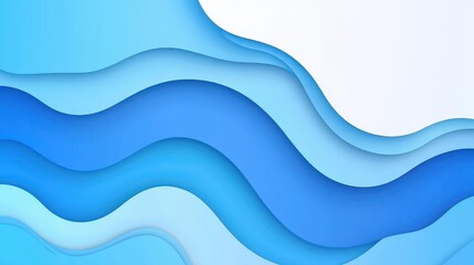 Inspiring blue wave abstract background that enhances presentations with modern, textured cartoonstyle illustrations.