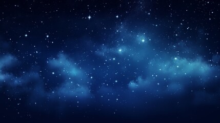 Clear night sky filled with stars, Milky Way visible, dark horizon, perfect for text overlay