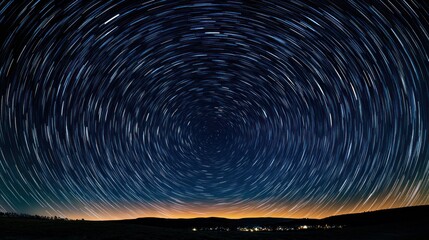 A captivating long exposure of the night sky, capturing the beauty of the cosmos. The overall mood of the image is serene, inspiring awe and wonder at the infinite beauty of the universe.