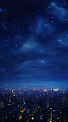 Obraz premium shooting star in the night sky. starry night. night sky full of stars
