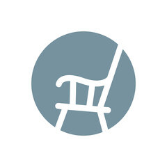 Chair icon logo design