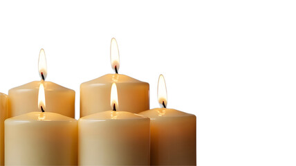 candles candlelight isolated on transparent , white background png