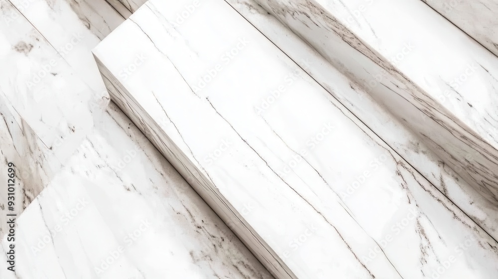 Poster white marble texture background diagonal lines close up