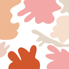 Obraz premium Neutral Abstract Shapes Background