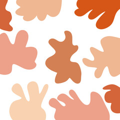 Obraz premium Neutral Abstract Shapes Background