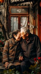 Obraz premium Resilient Elders: A Portrait of Strength
