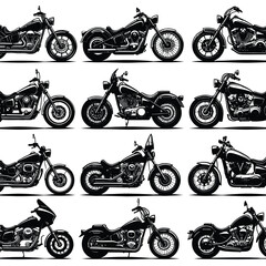 Naklejka premium motorcycle shiloute 1.eps