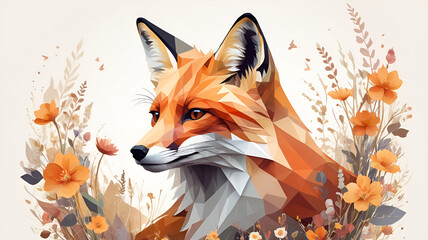Obraz premium Majestic Fox is Guardian of the Forest