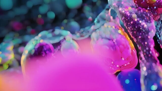 Microscopic image of a developing embryo with cytoplasmic streaming transporting essential substances for growth and development.