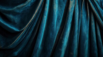 Fototapeta premium This image captures the luxurious texture of velvet curtains , creating a soothing and elegant abstract background , ai