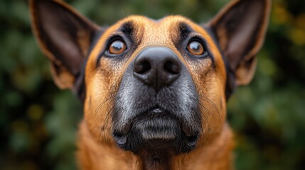 Fototapeta premium Captivating Close-up of a Dog in a Natural Setting