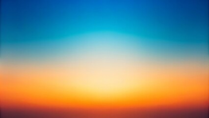 Fototapeta premium Blurred noise grainy gradient background with sunset orange and twilight blue colors, vortex, mesmerizing, aesthetic