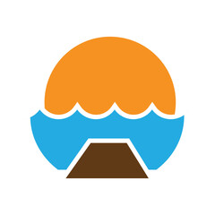 sun ilustration logo