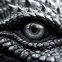 Naklejka premium the AI Image Generator, Vibrant Dragon Eye