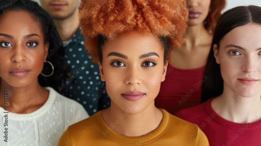 Poster a diverse group of professionals from various ethnic and cultural backgrounds working together in a 