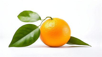 Orange fruit on white background