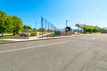 The exterior of the 18 hole Liberty Lake public Golf Course in the city of Liberty Lake, Washington, a suburb of the greater Spokane region of Washington State.