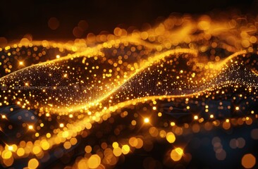 Fototapeta premium Abstract Golden Lights