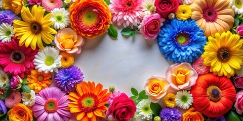 Colorful flowers and love celebrating Happy Friendship Day, friendship, happiness, celebration, cheerful, friends, event