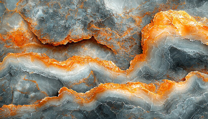 Vibrant colors in nature, gemstone pattern, smooth texture generated by AI