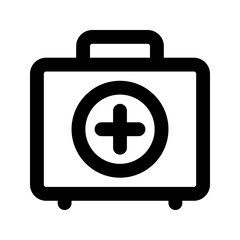 first aid kit line icon