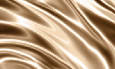 Fototapeta premium Abstract liquid gold silk texture background design with smooth waves.