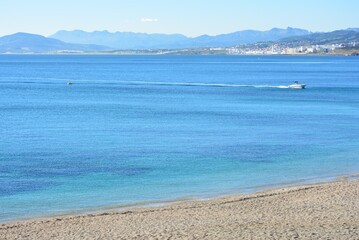 セウタのプラヤ・デ・ラ・リベラの海