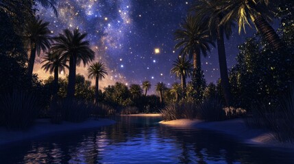 Starry Night Oasis
