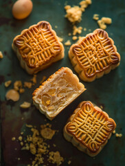 Delicious mooncakes for Mid-Autumn Festival